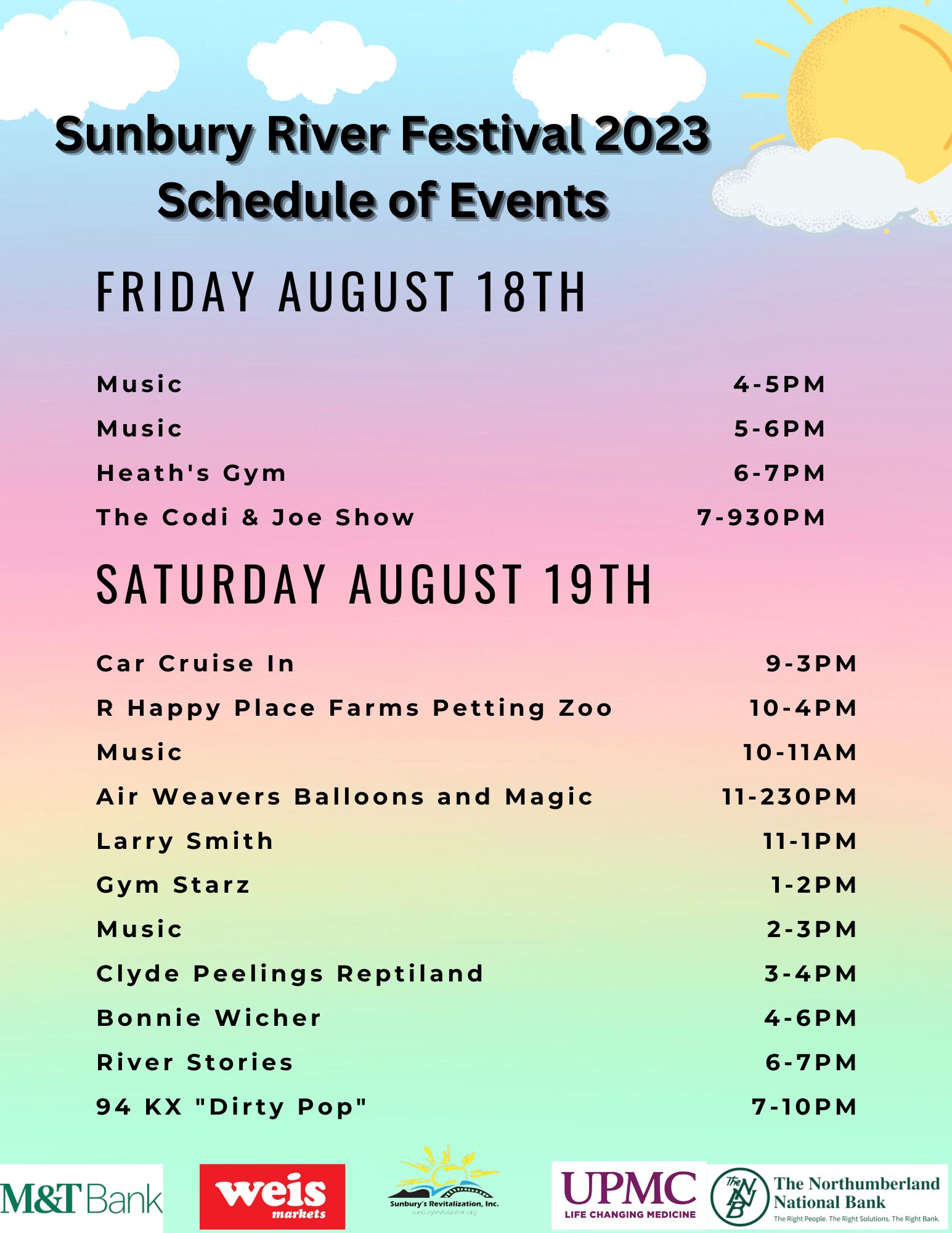 Sunbury River Festival | Sunbury's Revitalization Inc.